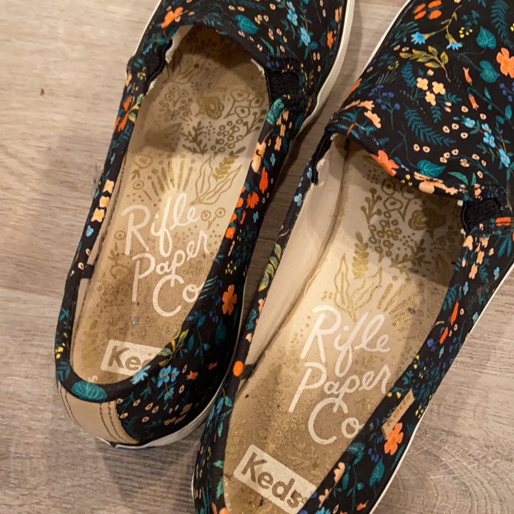 Keds Rifle Paper Co. Platform Floral Slip On Sneakers - Picture 4 of 7